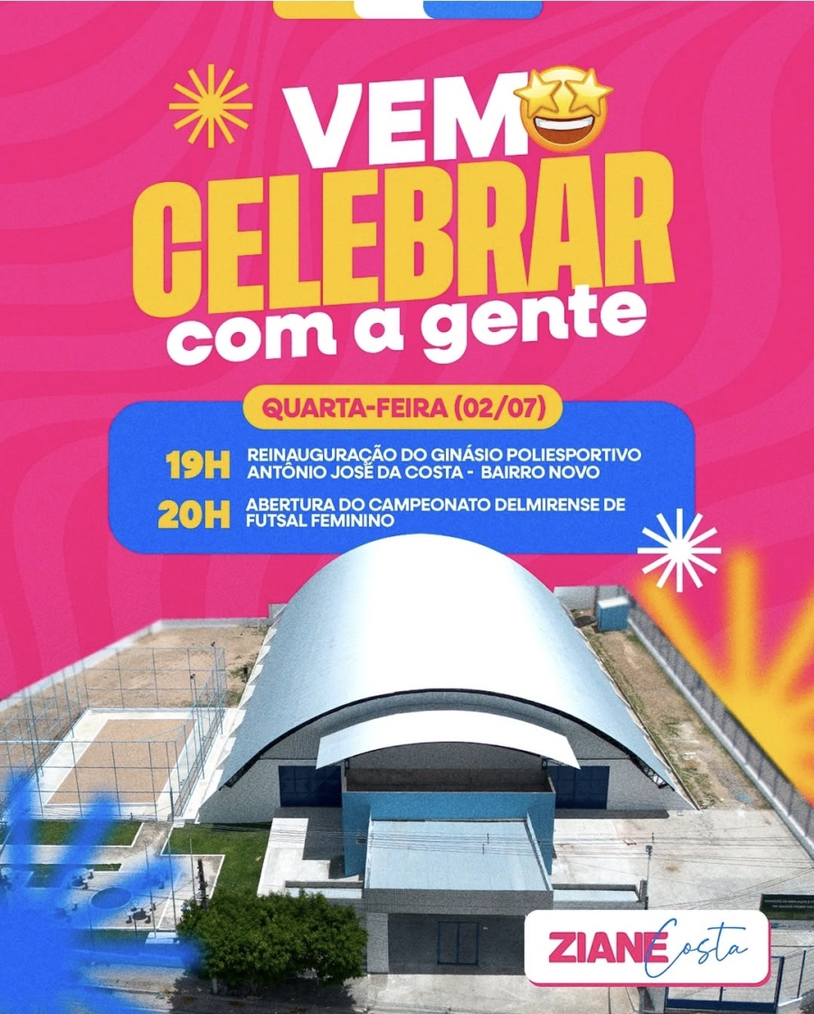 Reinauguração do Ginásio do Bairro Novo marca abertura do Campeonato Delmirense 2025