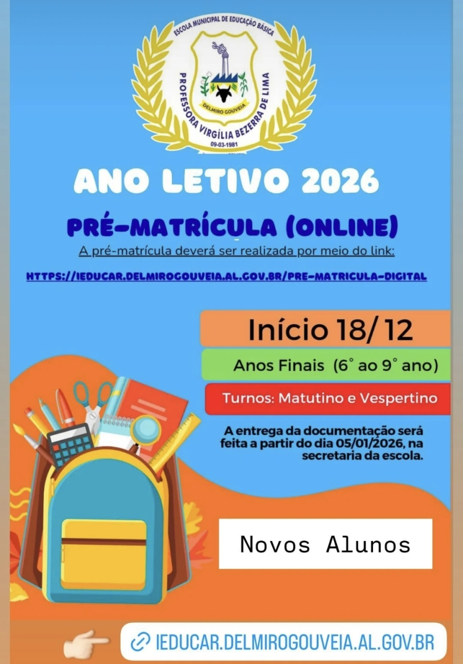Educação de Delmiro Gouveia avança com matrículas 100% online