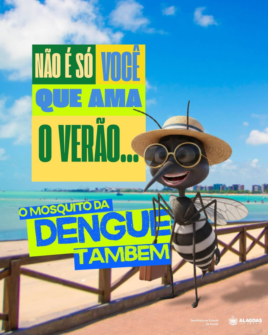 DENGUE: Não é só você que ama o verão. O mosquito da dengue também!