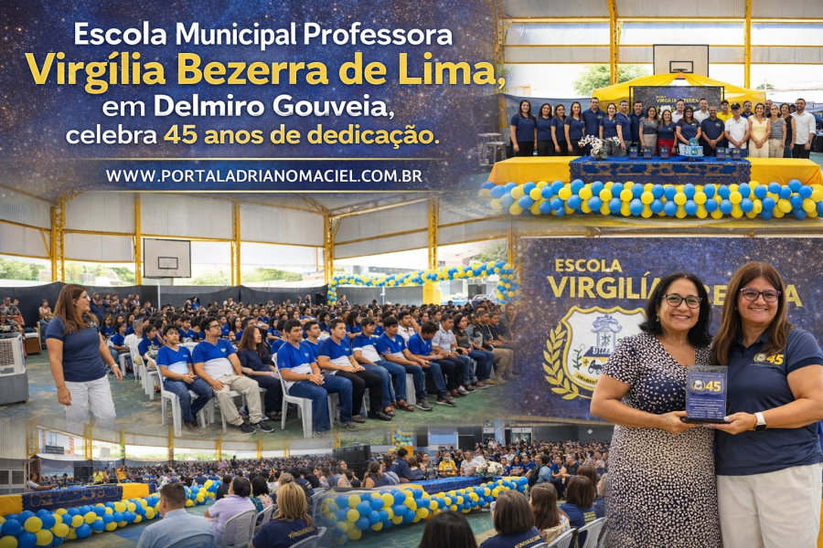 Escola Municipal Vigília Bezerra de Lima celebra 45 anos de história e dedicação à educação