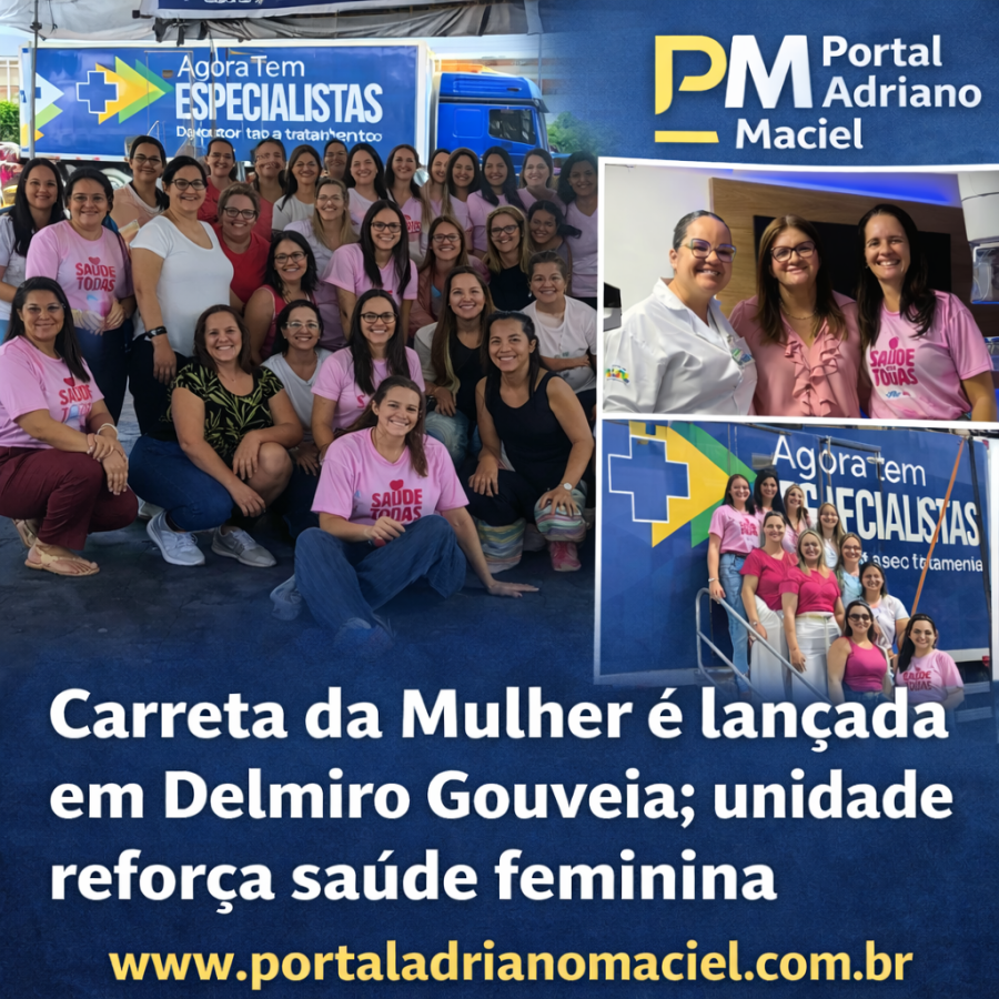 Carreta da Mulher será lançada nesta quarta-feira (11) em Delmiro Gouveia e reforça atendimento especializado à saúde feminina