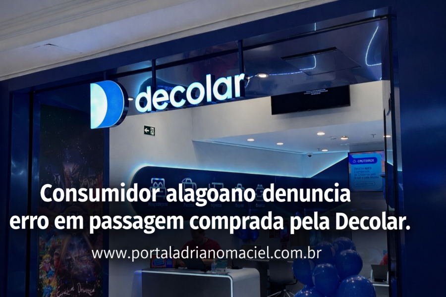 Consumidor alagoano denuncia erro em passagem comprada pela Decolar e afirma ter sido responsabilizado pela empresa