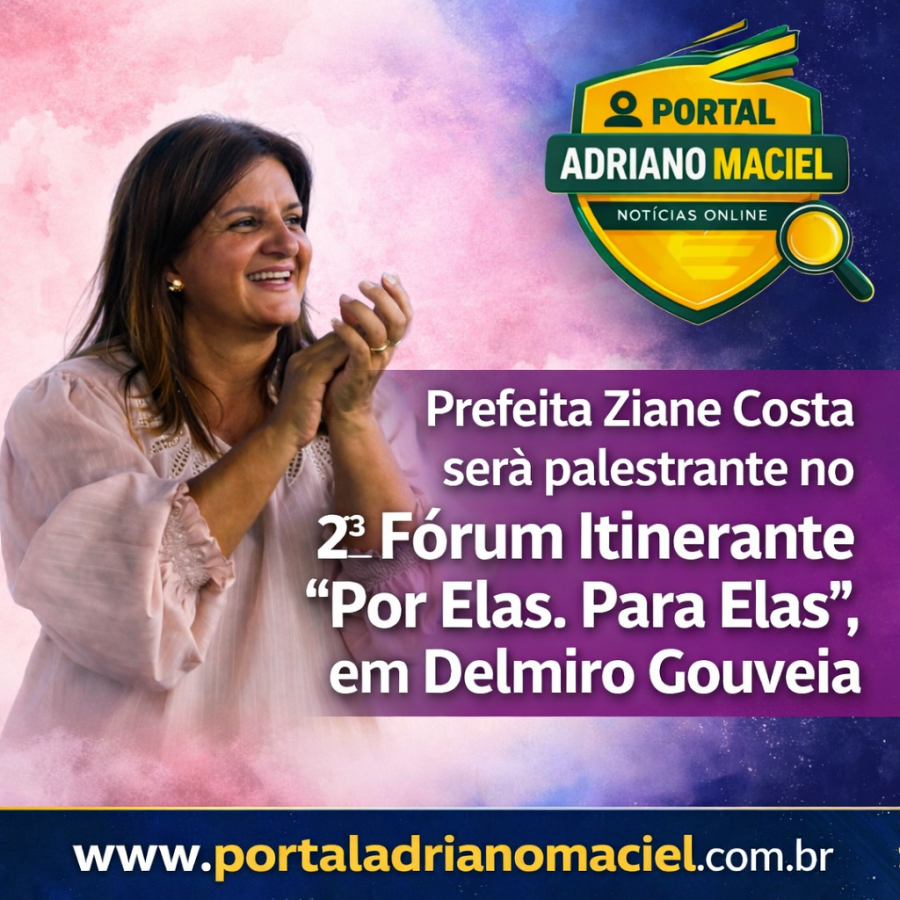 Prefeita Ziane Costa será palestrante no 2º Fórum Itinerante “Por Elas. Para Elas”, em Delmiro Gouveia.