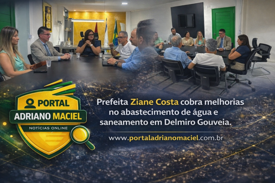 Prefeita Ziane Costa cobra melhorias no abastecimento de água e saneamento em Delmiro Gouveia