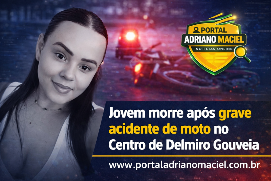 Jovem morre após grave acidente de moto no Centro de Delmiro Gouveia