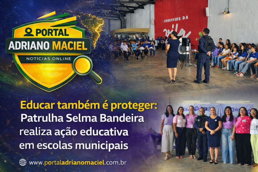 Educar também é proteger: Patrulha Selma Bandeira realiza ação educativa em escolas municipais