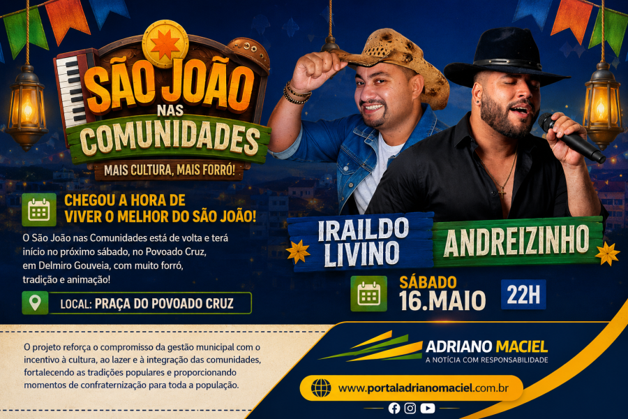 São João nas Comunidades retorna com muita animação no Povoado Cruz, em Delmiro Gouveia