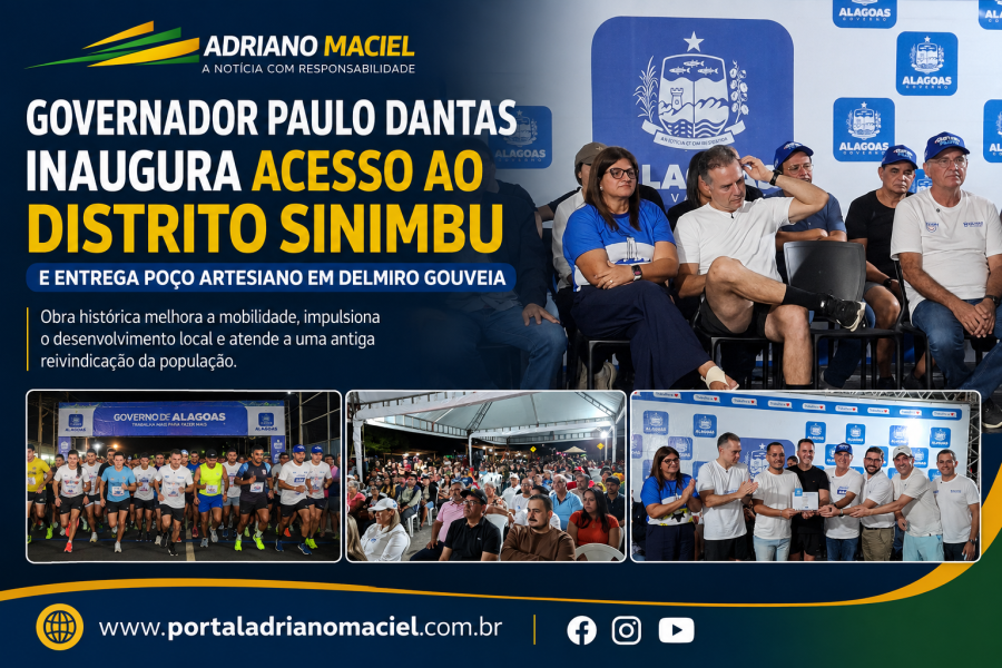 Governador Paulo Dantas inaugura acesso ao Distrito Sinimbu e reforça investimentos em Delmiro Gouveia