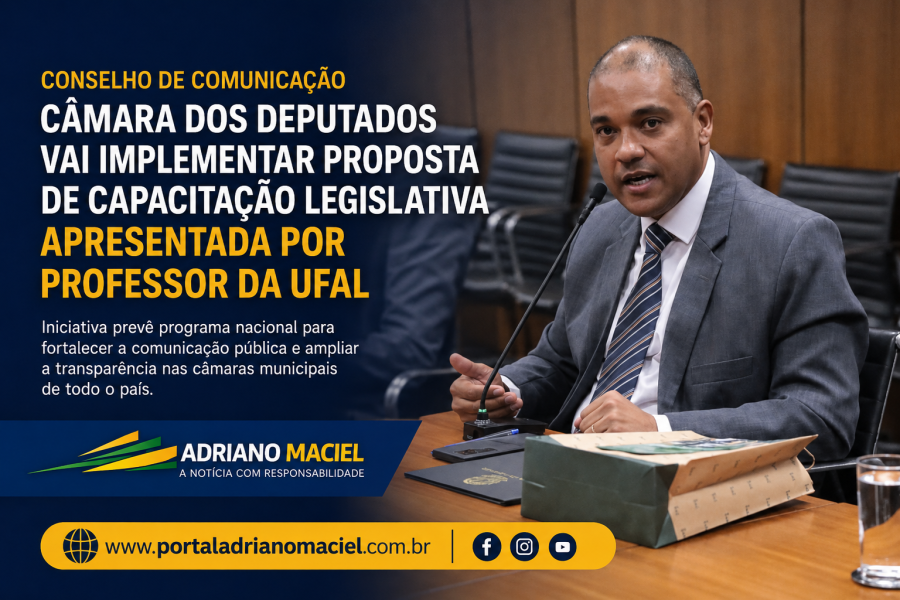 Conselho de Comunicação da Câmara dos Deputados vai implementar proposta de capacitação legislativa apresentada por professor da Ufal