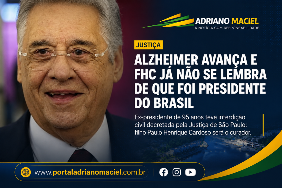 Justiça de São Paulo decreta interdição civil de Fernando Henrique Cardoso após avanço do Alzheimer