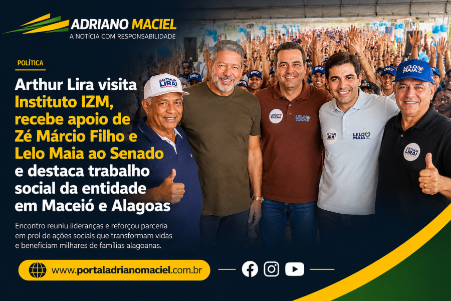 Arthur Lira visita Instituto IZM, recebe apoio de lideranças e destaca trabalho social desenvolvido em Alagoas