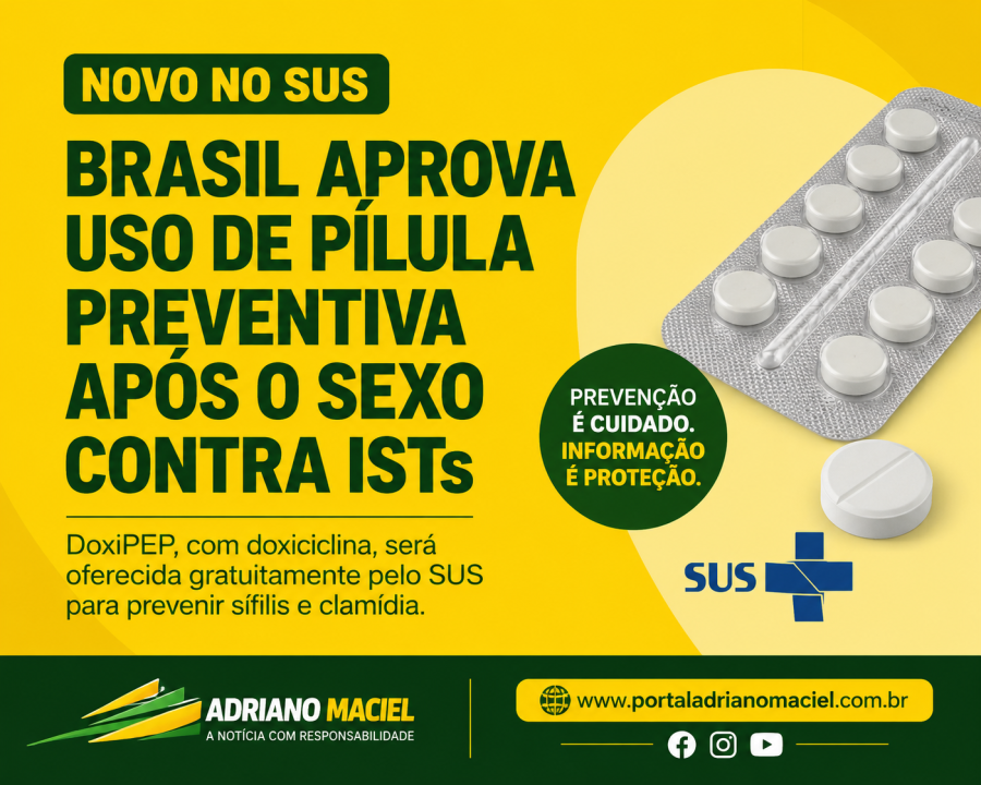 Brasil aprova uso de pílula preventiva após o sexo para reduzir infecções sexualmente transmissíveis