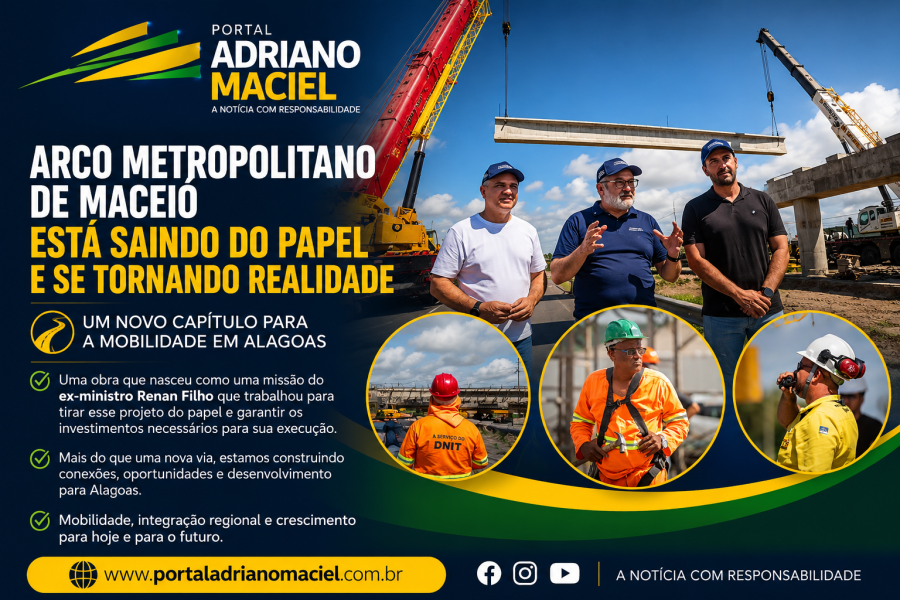 Arco Metropolitano de Maceió avança e marca novo capítulo para a mobilidade em Alagoas