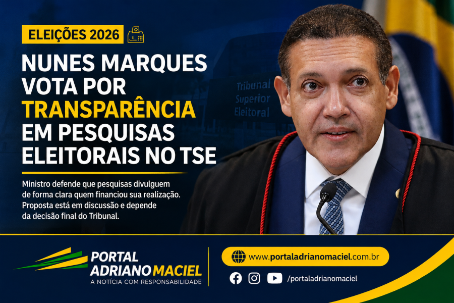 Ministro Nunes Marques vota por maior transparência em pesquisas eleitorais no TSE