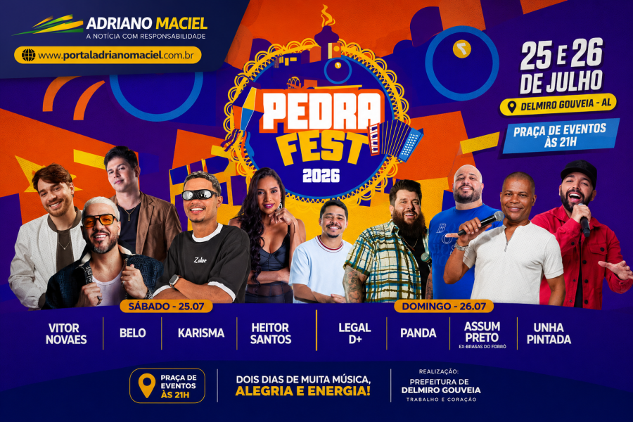 PEDRA FEST 2026: Delmiro Gouveia entra no clima do Pedra Fest 2026; evento deve impulsionar turismo e economia no Alto Sertão