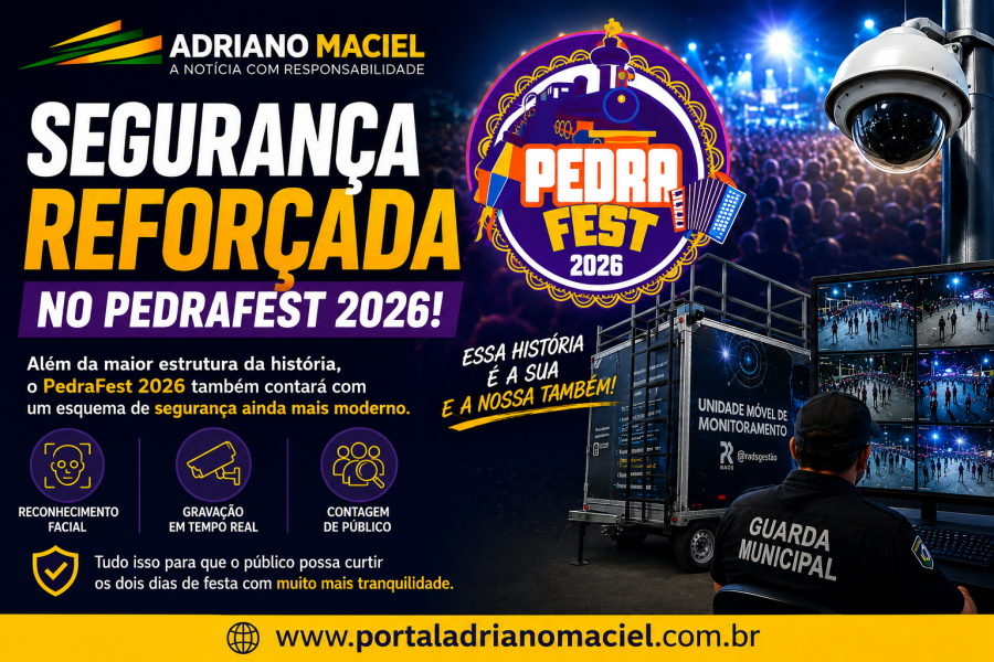 Pedra Fest: Segurança será reforçada com monitoramento inteligente durante o PedraFest 2026