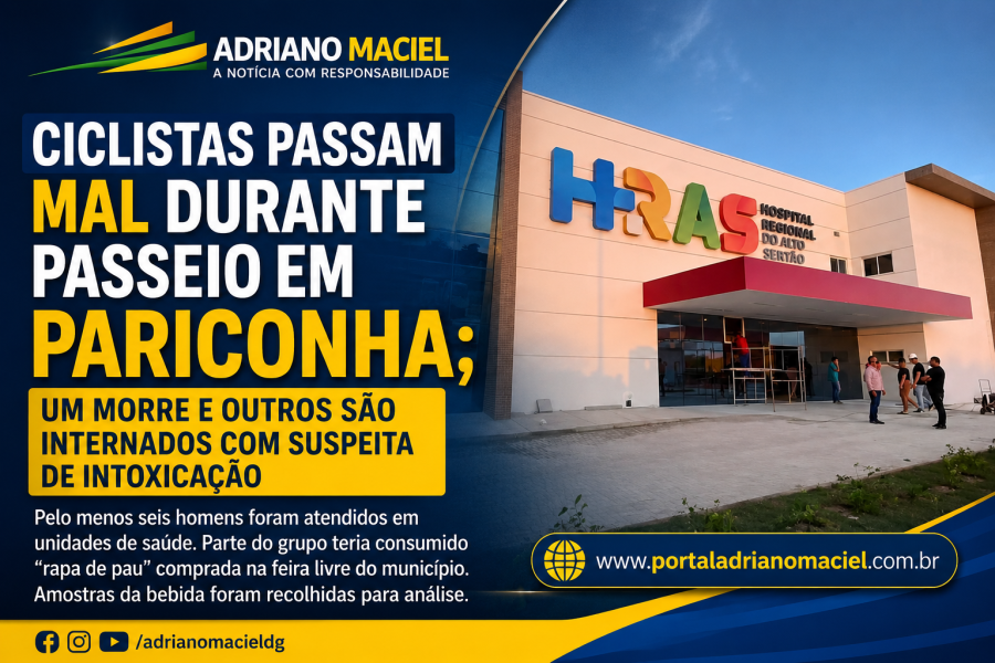 Pariconha: Ciclistas passam mal durante passeio em Pariconha; um morre e outros são internados com suspeita de intoxicação