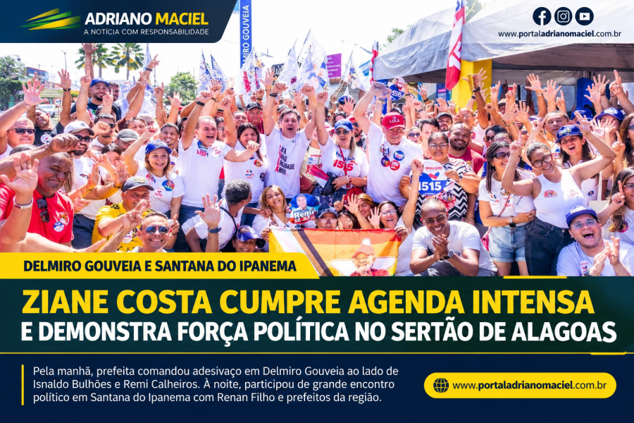 Ziane Costa cumpre agenda intensa e demonstra força política no Sertão de Alagoas