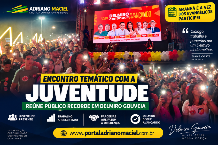 Prefeita Ziane Costa realiza encontro temático com a juventude e reúne público recorde em Delmiro Gouveia