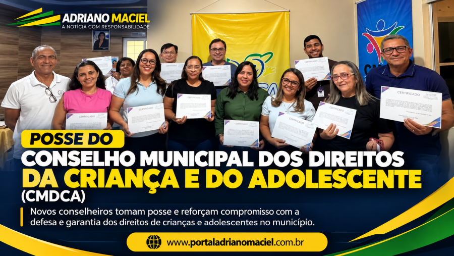 Novos conselheiros do CMDCA tomam posse e reforçam compromisso com os direitos de crianças e adolescentes