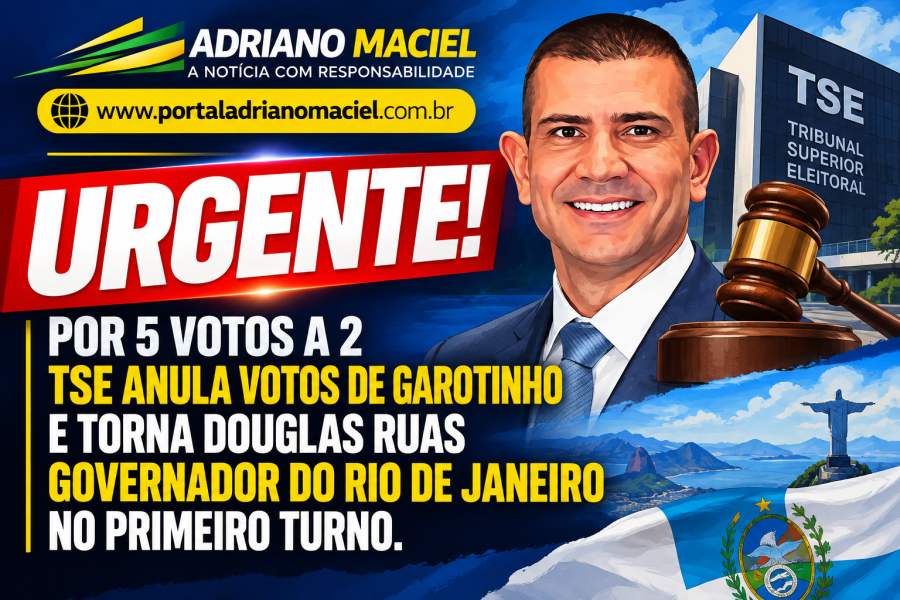 Reviravolta no Rio de Janeiro: TSE anula votos de Garotinho e Douglas Ruas pode ser eleito governador no primeiro turno