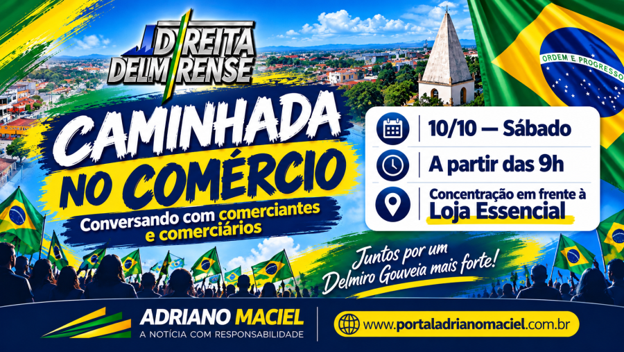 Delmiro Gouveia terá mobilização política da Direita Delmirense em apoio a Flávio Bolsonaro neste sábado (10)