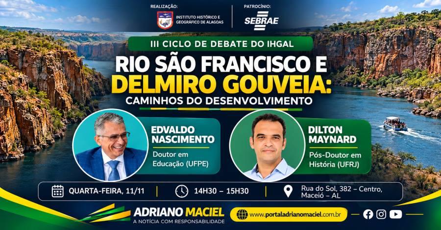 IHGAL promove debate sobre o Rio São Francisco e os caminhos do desenvolvimento em Delmiro Gouveia